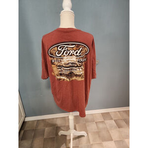 Real Tree Northern Outpost Ford camouflage distressed grunge T-shirt 100% cotton